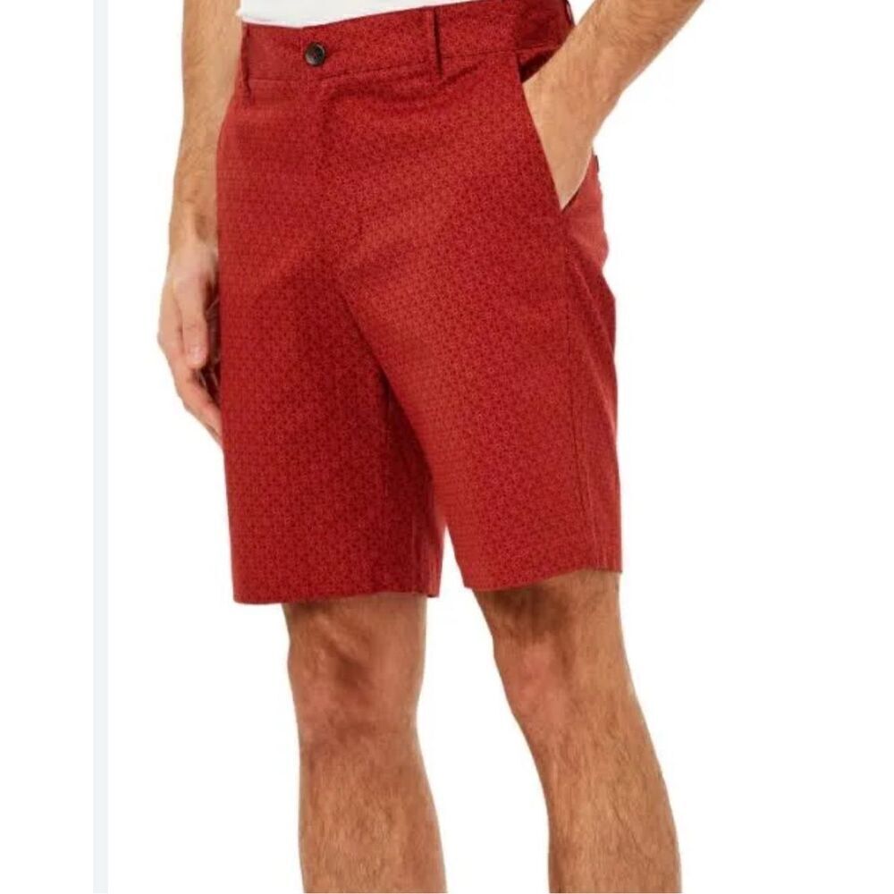 Ben Sherman NWT Shorts Mens regular Fit Red Summer Sz 33